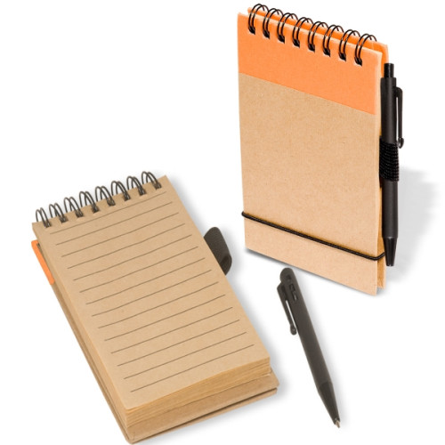 Pocket Note Jotter Notebook & Pen 3" x 5".