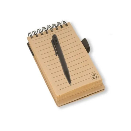 Pocket Note Jotter Notebook & Pen 3" x 5".