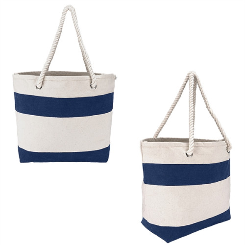 Cotton Resort Tote Bag with Rope Handle.