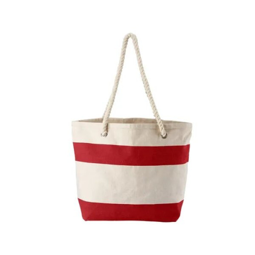Cotton Resort Tote Bag with Rope Handle.