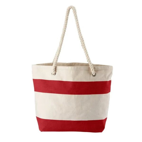 Cotton Resort Tote Bag with Rope Handle.