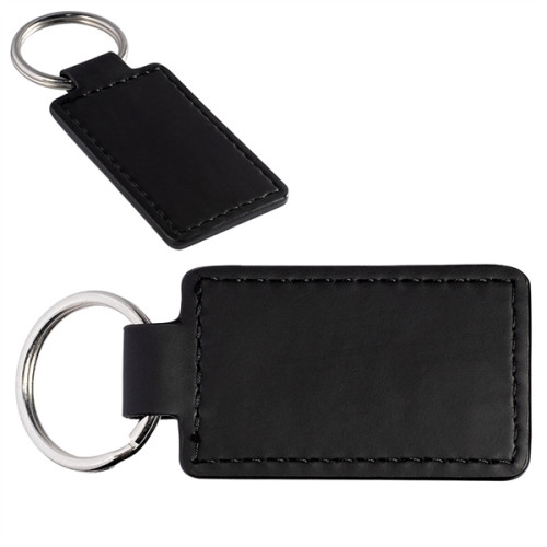 Leeman Tuscany PU Leather Rectangle Keychain