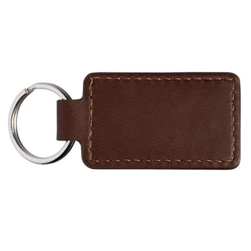 Leeman Tuscany PU Leather Rectangle Keychain