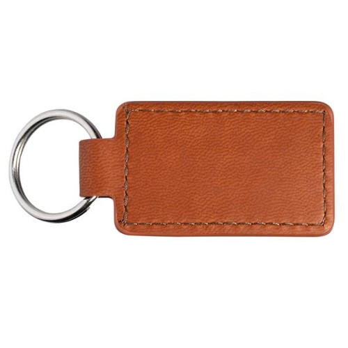 Leeman Tuscany PU Leather Rectangle Keychain