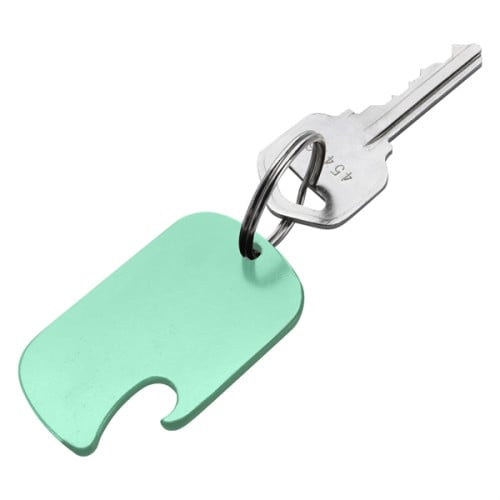 Dog Tag Bottle Opener Key Ring