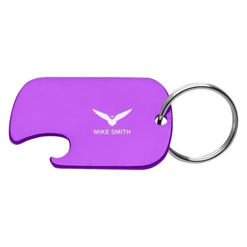 Dog Tag Bottle Opener Key Ring