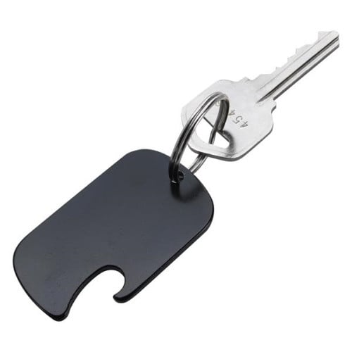 Dog Tag Bottle Opener Key Ring