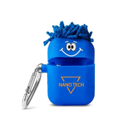MopToppers. Silicone Earbud Case With Carabiner.