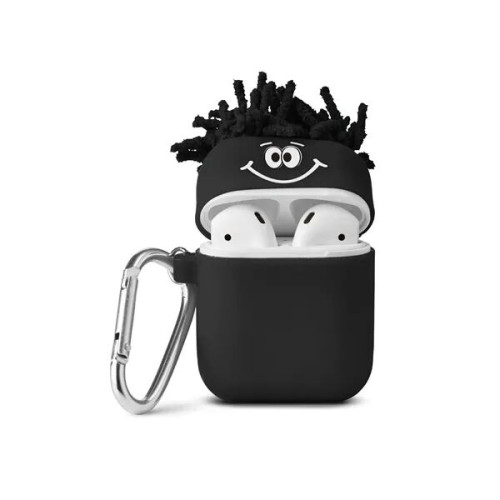 MopToppers. Silicone Earbud Case With Carabiner.