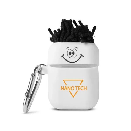 MopToppers. Silicone Earbud Case With Carabiner.