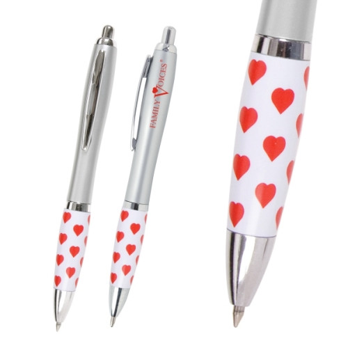 Valentine & Heart Health Recycled ABS Ballpoint Pen.