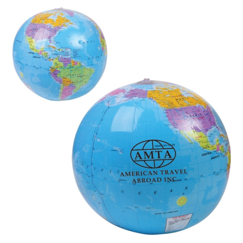 16" World Globe Beach Ball.