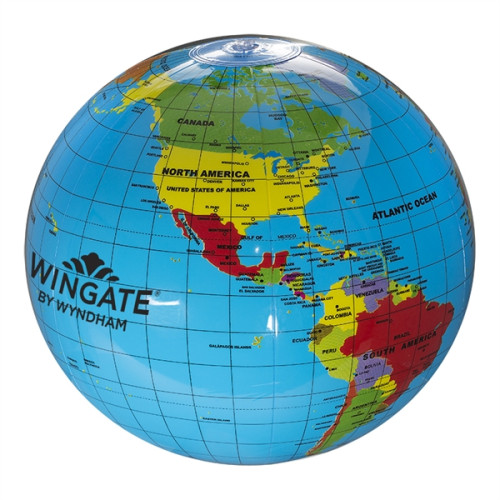 16" World Globe Beach Ball.