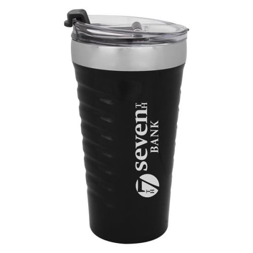 16 OZ. RIPPLE EFFECT STAINLESS STEEL TUMBLER