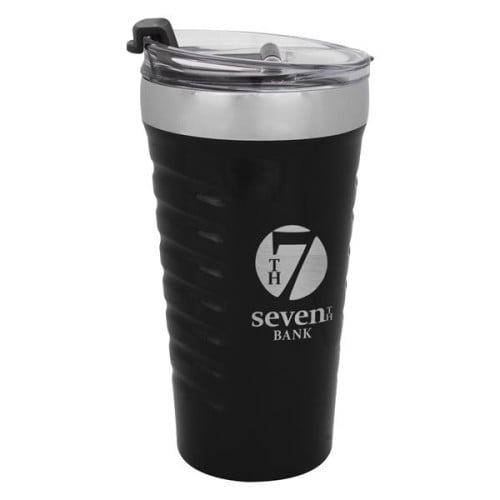 16 OZ. RIPPLE EFFECT STAINLESS STEEL TUMBLER