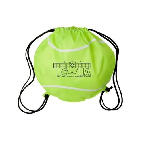 Game Time! Tennis Ball Drawstring Bag.