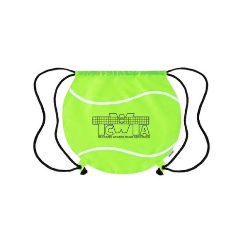 Game Time! Tennis Ball Drawstring Bag.