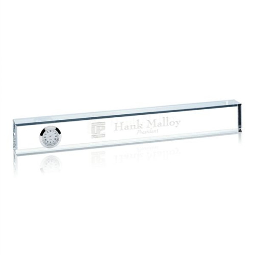 Nameplate Clock - Optical