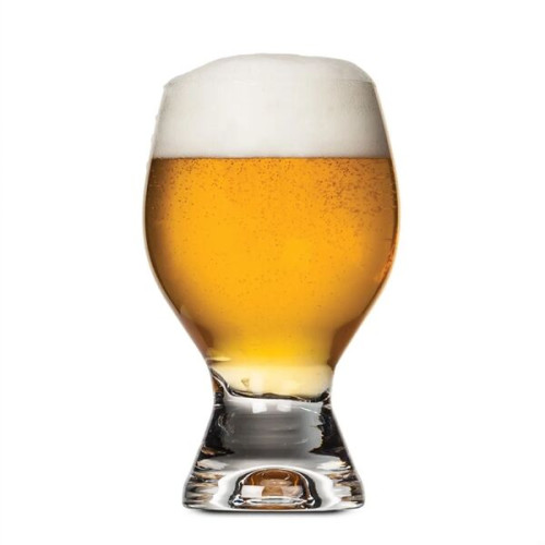 Octavia Beer Glass - Deep Etch