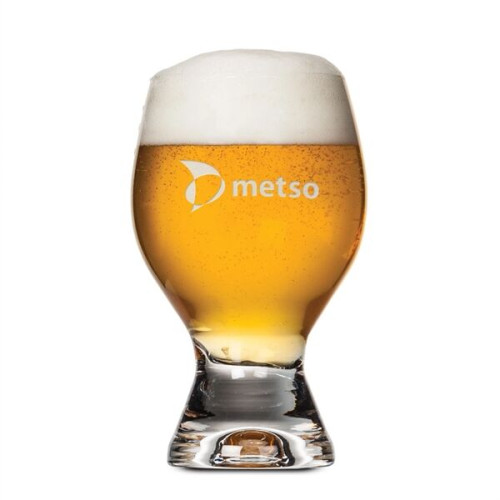 Octavia Beer Glass - Deep Etch