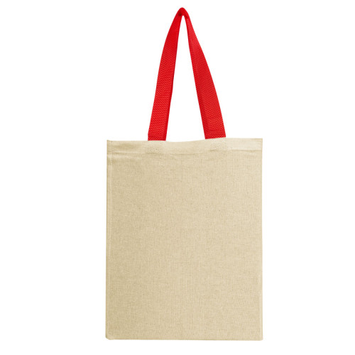 Natural Cotton Canvas Grocery Tote Bag