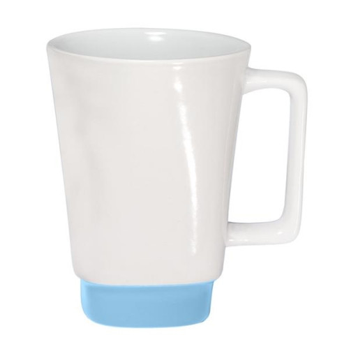 16 oz. Stoneware Mug with Square Color Base