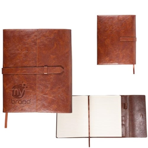 Sorrento Refillable Journal with Business Card Organizer