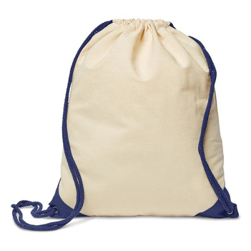 5 oz. Cotton Ridge Accent Corner Drawstring Backpack