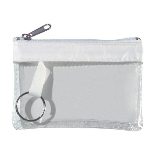 Translucent Zippered Coin Pouch