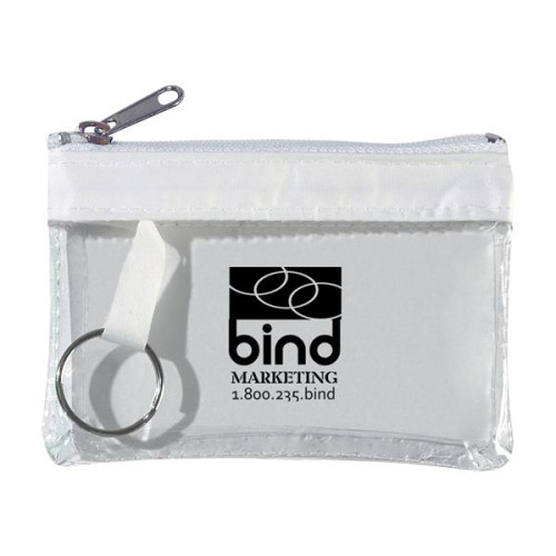 Translucent Zippered Coin Pouch