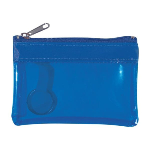 Translucent Zippered Coin Pouch