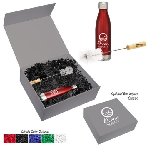 16 Oz. Swiggy Stainless Steel Bottle With Bottle Brush