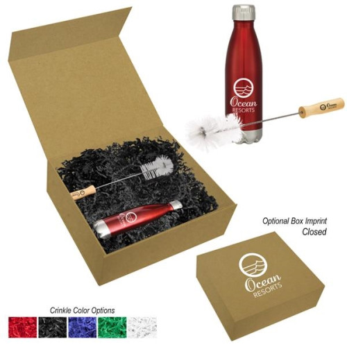 16 Oz. Swiggy Stainless Steel Bottle With Bottle Brush
