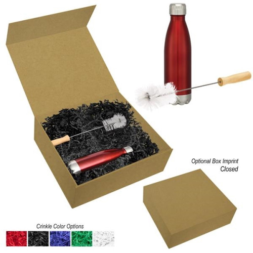 16 Oz. Swiggy Stainless Steel Bottle With Bottle Brush