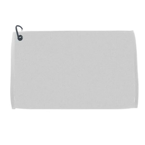 100% Cotton Jacquard Woven Golf Towel w/Carabiner
