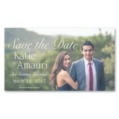 Save The Date Magnet 7 x 4