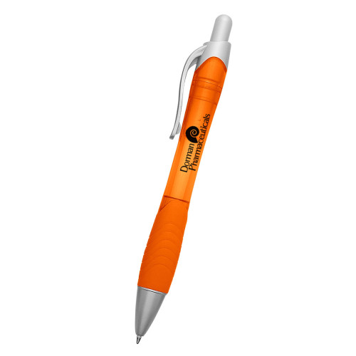 Rio Ballpoint Pen With Contoured Rubber Grip