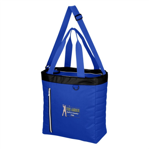 Quilted Slim Line Kooler Tote Bag