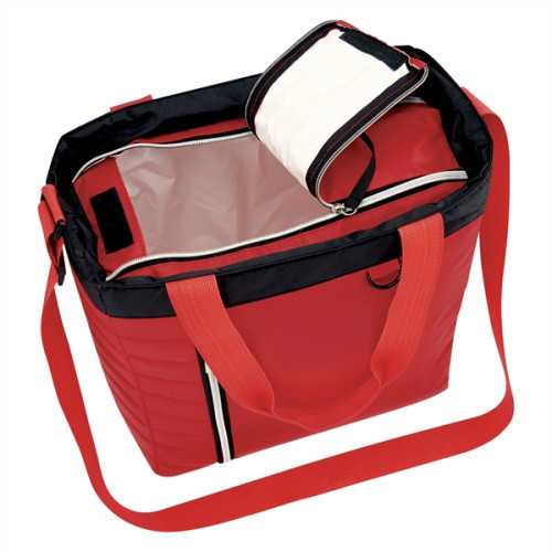 Quilted Slim Line Kooler Tote Bag