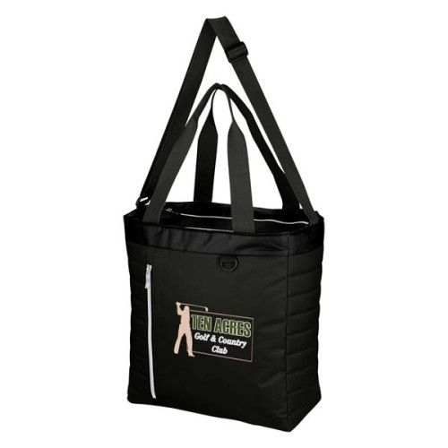 Quilted Slim Line Kooler Tote Bag