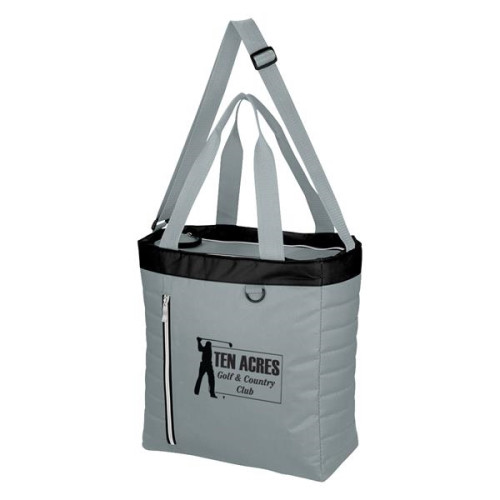 Quilted Slim Line Kooler Tote Bag