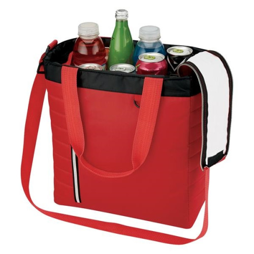 Quilted Slim Line Kooler Tote Bag