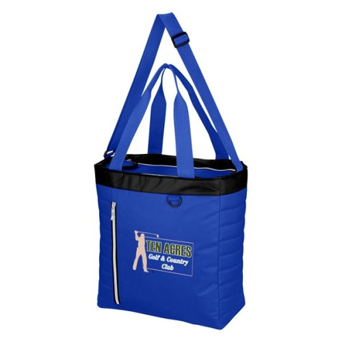 Quilted Slim Line Kooler Tote Bag