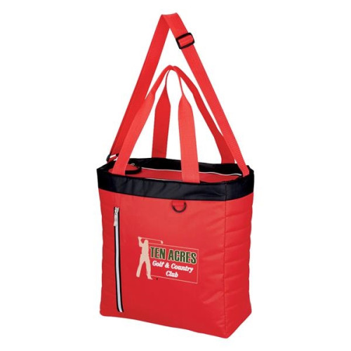 Quilted Slim Line Kooler Tote Bag