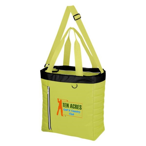 Quilted Slim Line Kooler Tote Bag