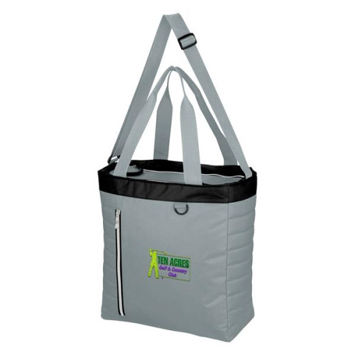 Quilted Slim Line Kooler Tote Bag
