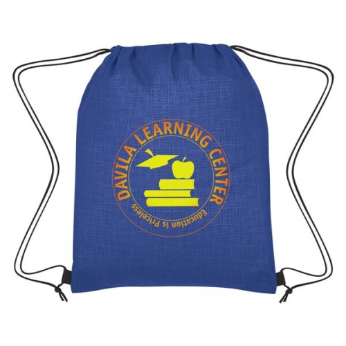 Crosshatch Non-Woven Drawstring Bag
