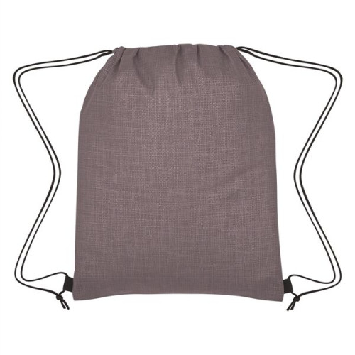 Crosshatch Non-Woven Drawstring Bag