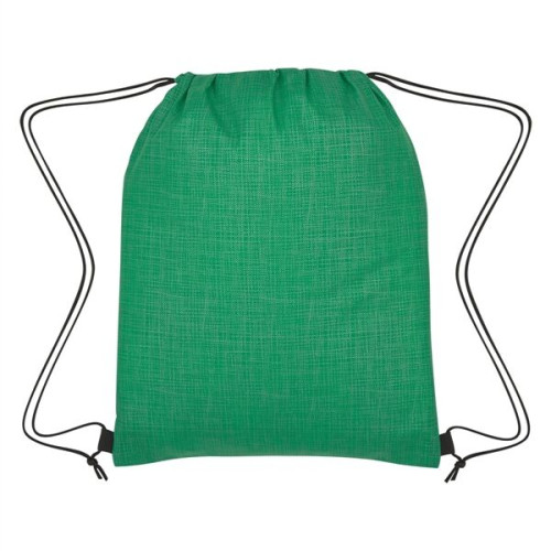 Crosshatch Non-Woven Drawstring Bag