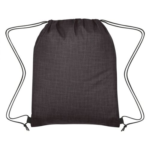 Crosshatch Non-Woven Drawstring Bag